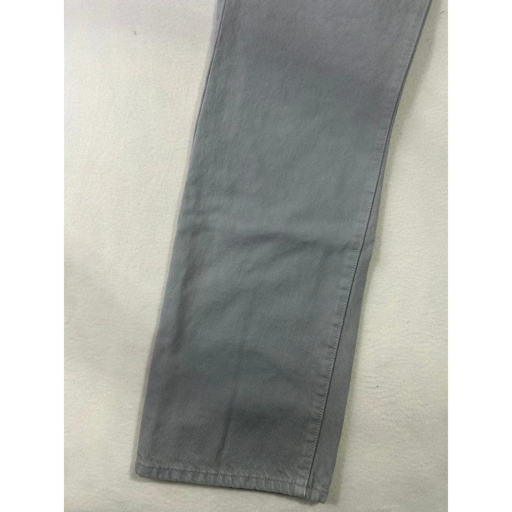 Levis 501 Original Fit Grey Denim Jeans Mens Straight Leg Button Fly 100 Cotton